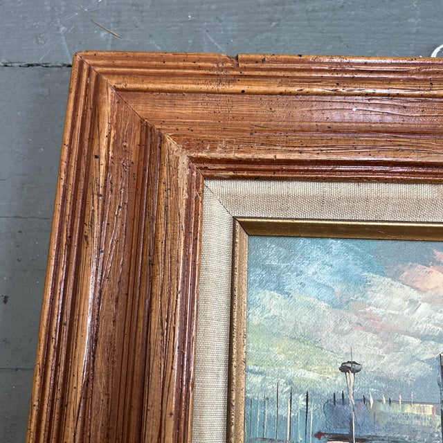 1950’s Original Impressionist Paris Cityscape Painting For Sale - Image 4 of 5