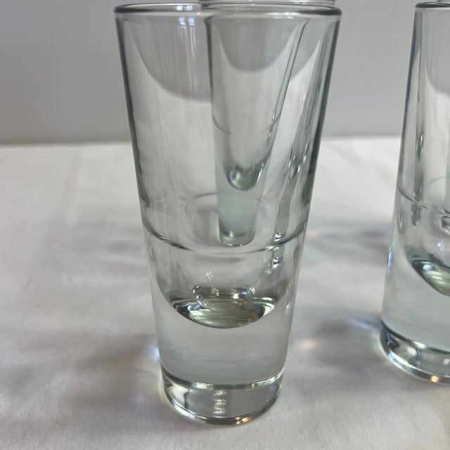 Carlo Moretti 1960s Italian Blown Shot Glasses Set of 6 Borgonovo Carlo Moretti Style For Sale - Image 4 of 8
