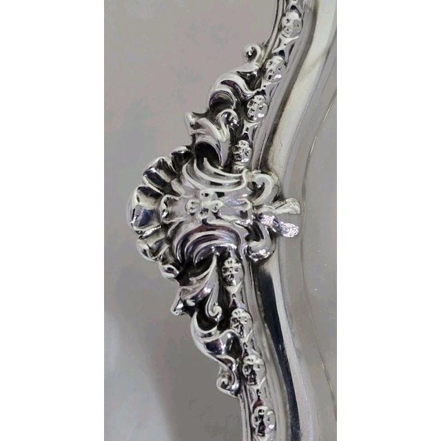 Mid-Century Sterling Silver Tray Salver from Adie Brothers, Birmingham, 1947 For Sale - Image 3 of 18