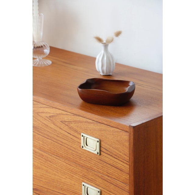 Vintage Danish Teak Chest of Drawers, 1970s For Sale - Image 4 of 12