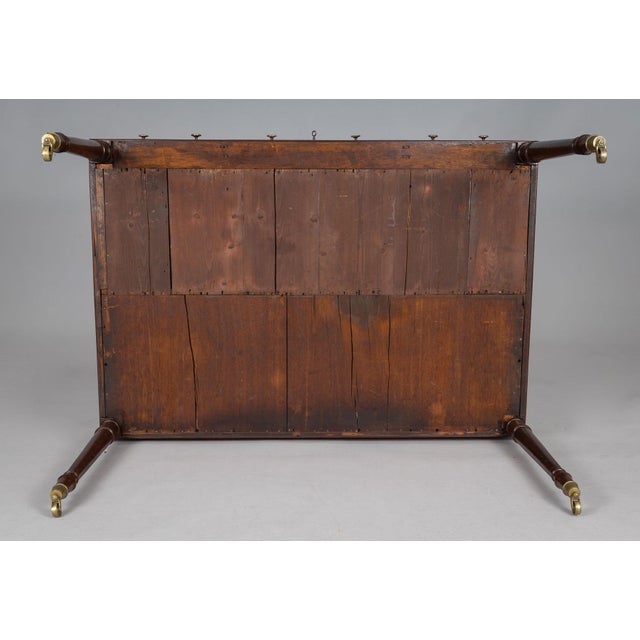 Mid 19th Century Victorian Mahogany Flip-Top Writing Table For Sale - Image 9 of 13