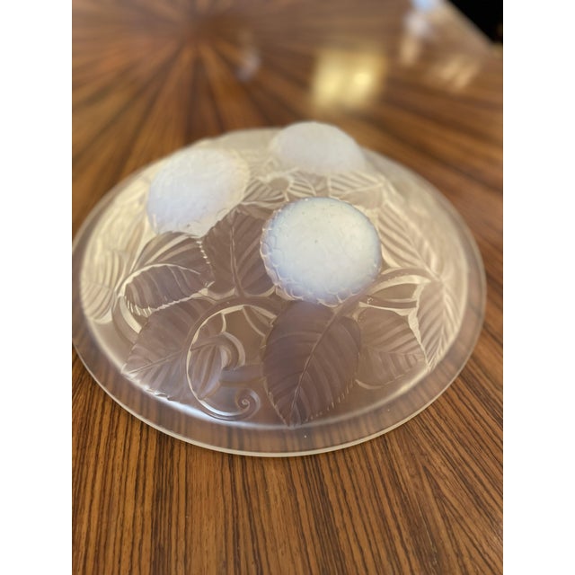 Art Deco Frosted Glass Valet Tray, 1940 For Sale - Image 3 of 7