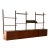 Teak Wall Unit Wooden Large Shelving System Denmark Mid-Century Modern 1960s For Sale