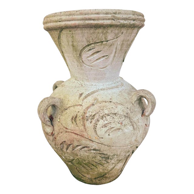 Decorative Terracotta Vase with an Ancient Patina For Sale