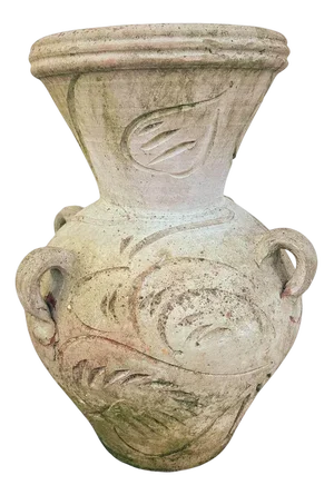 Decorative Terracotta Vase with an Ancient Patina