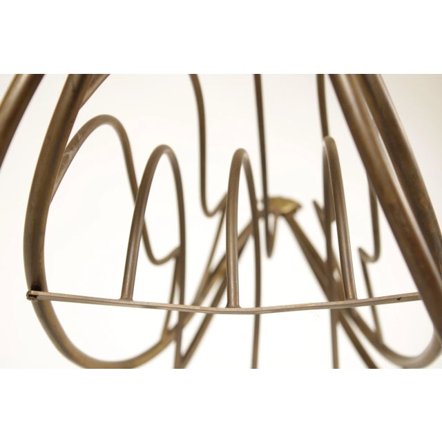 Vintage Brass Goose Magazine Stand For Sale - Image 11 of 13