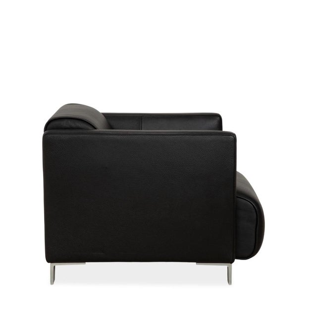Model 6300 Armchair in Black Leather from Rolf Benz For Sale - Image 10 of 13