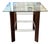 60s Wood & Chrome Mid-Century Modern Table Attributed to Heinz Meier For Sale