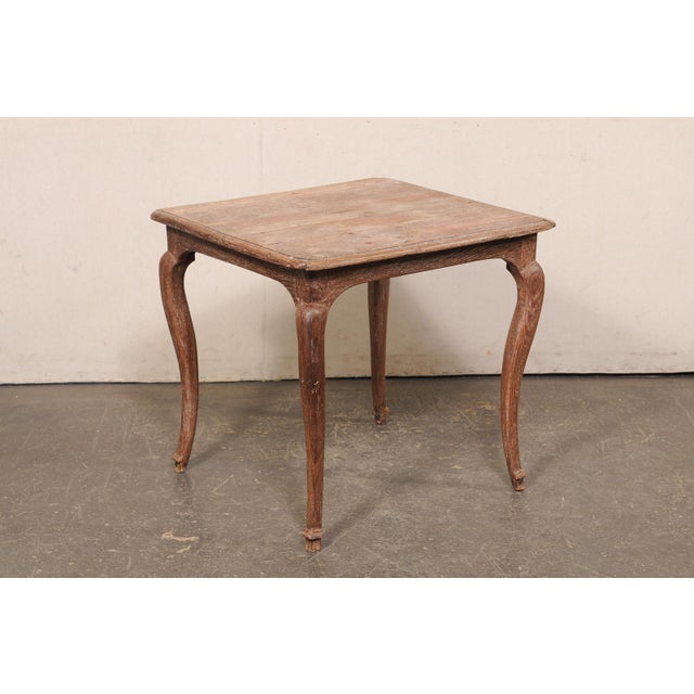 18th C. French Country Square-Shaped Table For Sale - Image 9 of 12