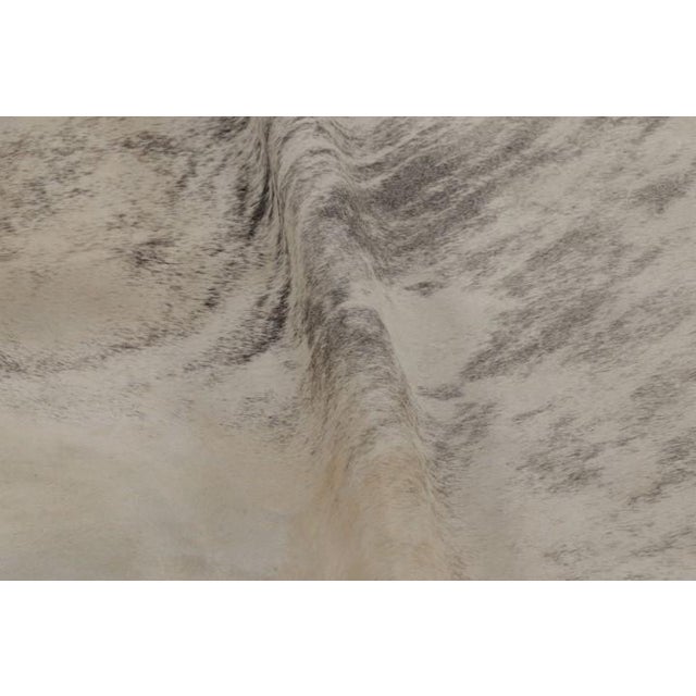 Animal Skin Rug & Kilim’s Large Cowhide Rug in Light Gray and Cream Tones For Sale - Image 7 of 9
