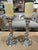 Contemporary Pair of Silver Plated Candle Holders For Sale - Image 3 of 4