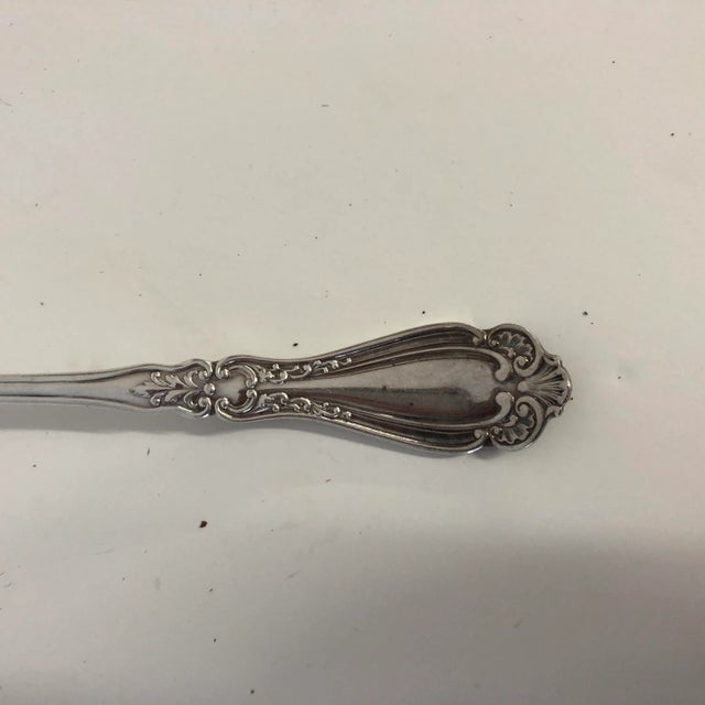 Rogers Bros. Vintage Silver Plate Large Serving Spoon For Sale - Image 4 of 5