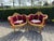 1960 French Louis XVI Burgundy Beech Velvet Sofa Set 3 PCS For Sale - Image 11 of 18