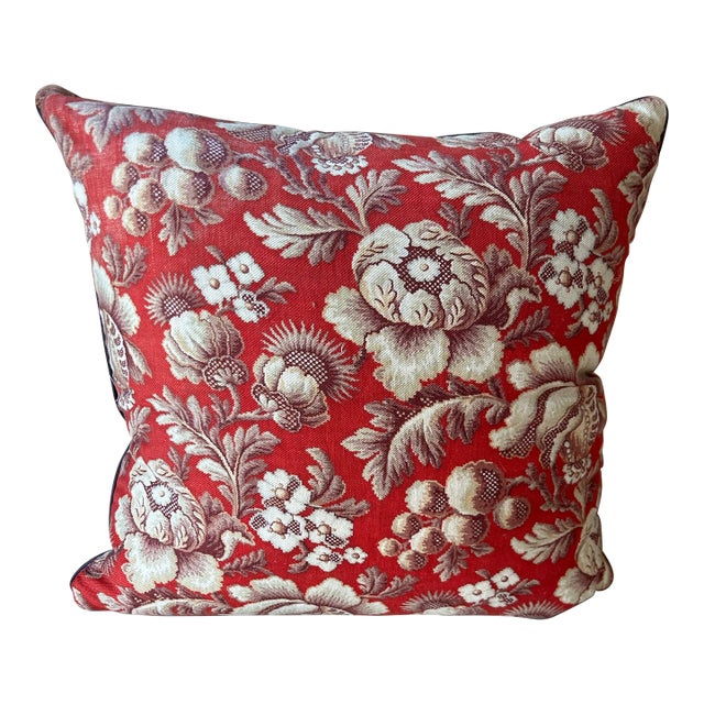 Antique French Fabric Pillow For Sale