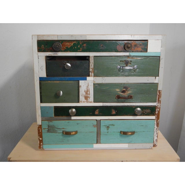 Table Chest of 8 Drawers, 1980 For Sale - Image 13 of 13
