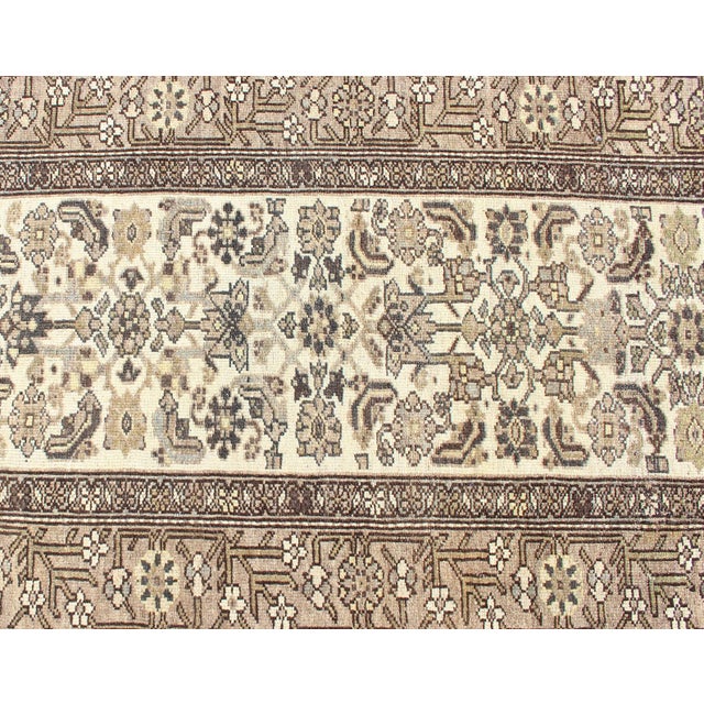 Antique Persian Malayer Runner With Elegant Allover Botanical Pattern 3'0 X 16'8 For Sale In Atlanta - Image 6 of 15
