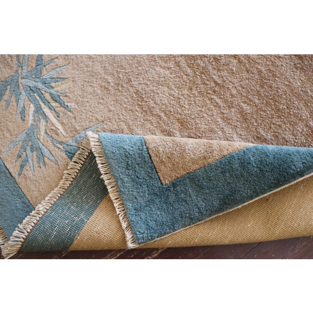 Antique Art Deco Bamboo Tree Rug For Sale - Image 4 of 10