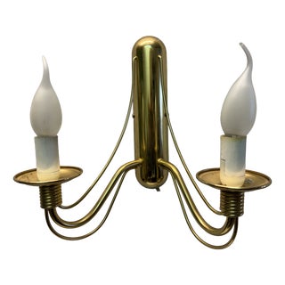Double Wall Lamp attributed to E. R. Nele for Temde, 1960s For Sale