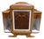 Large Vintage Art Deco Bedside Table in Light Wood, 1930s For Sale