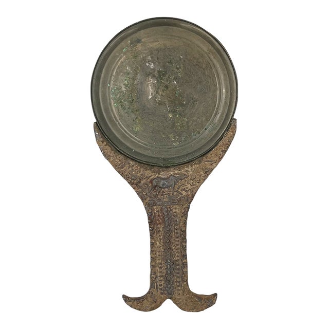 Antique Khmer Bronze Mirror For Sale