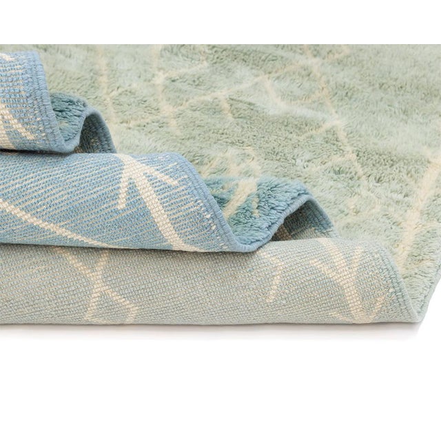 Premium Hand-Knotted Moroccan Wool Rug | 11'0" X 7'4" | One of a Kind For Sale - Image 6 of 9