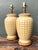 Vintage Glazed Ceramic Grid Lamps - A Pair For Sale - Image 9 of 12