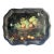 1990s Ian Logan London English Tole Serving Tray 22" X 17" Painting by Mimi Roberts For Sale