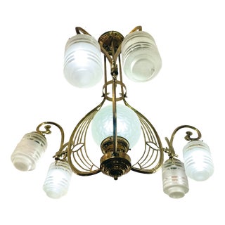 Modern Hanging Lamp in Bronze For Sale