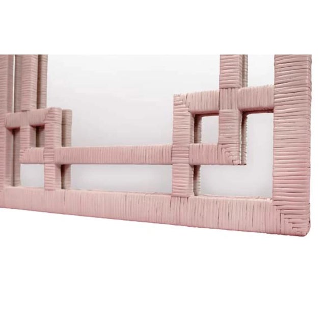 Brand new special order item. Not vintage. Elevate your space with this stunning mirror featuring a classic Greek key...