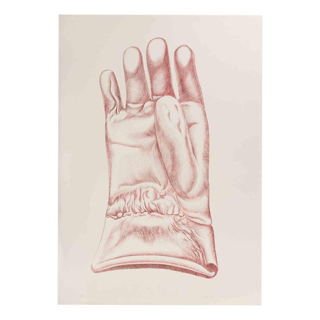 Giacomo Porzano, Glove, 1972, Etching For Sale