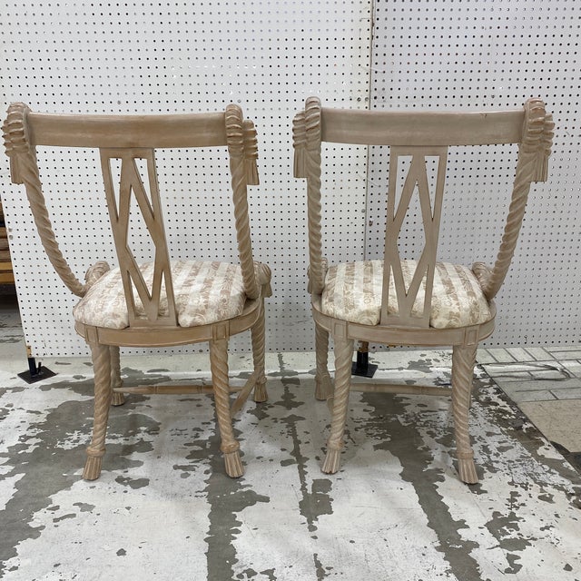 1970s Italian Style Rope Chairs- a Pair For Sale In Atlanta - Image 6 of 9