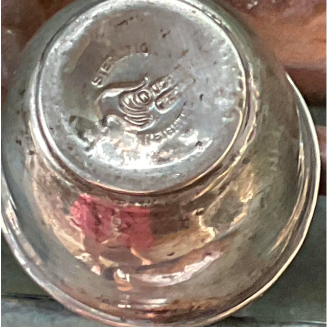 1920s Vintage Sterling Salt & Pepper Shaker Set For Sale - Image 5 of 5