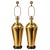 1960s 1960’s Paul Hanson Hammered Polished Brass Chinoiserie Table Lamps With Coin Finials For Sale - Image 5 of 14