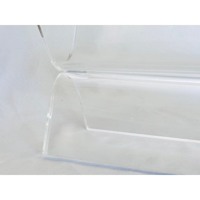 Mid 20th Century Lucite Magazine Holder For Sale - Image 10 of 15