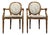 Louis XVI Armchairs with Medallion Backs, Set of 2 For Sale