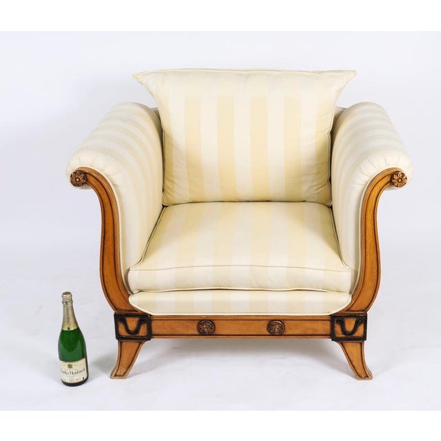 Vintage Biedermeier Revival Birchwood Armchairs from Fratelli Boffi, 20th Century, Set of 2 For Sale - Image 17 of 18