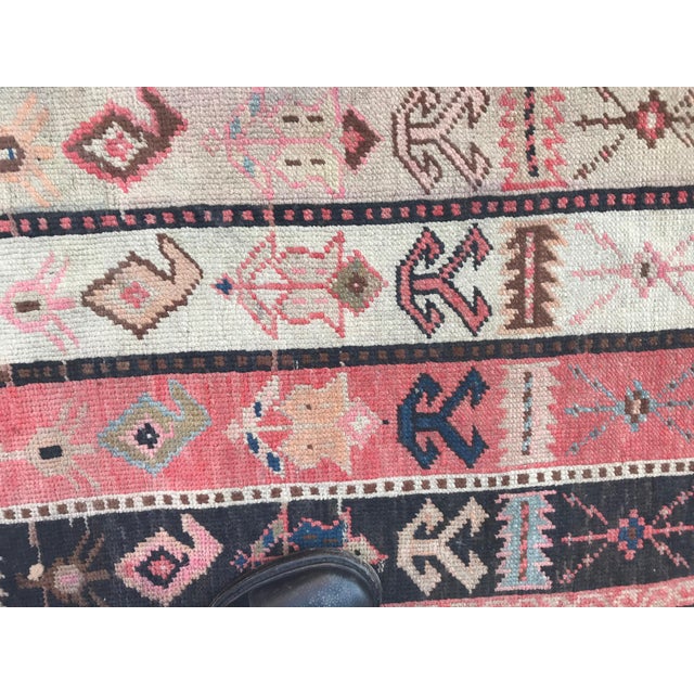 Black Antique Caucasian Shirwan Runner Rug, 1890s For Sale - Image 8 of 14