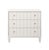 Metal Matthew Izzo Home Carmack Fluted Matte White Lacquer Three Drawer Side Table For Sale - Image 7 of 7