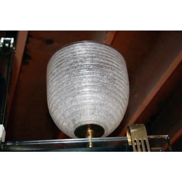 Silver Italian Chandelier, Attributed to Brusotti, Circa 1938 For Sale - Image 8 of 10