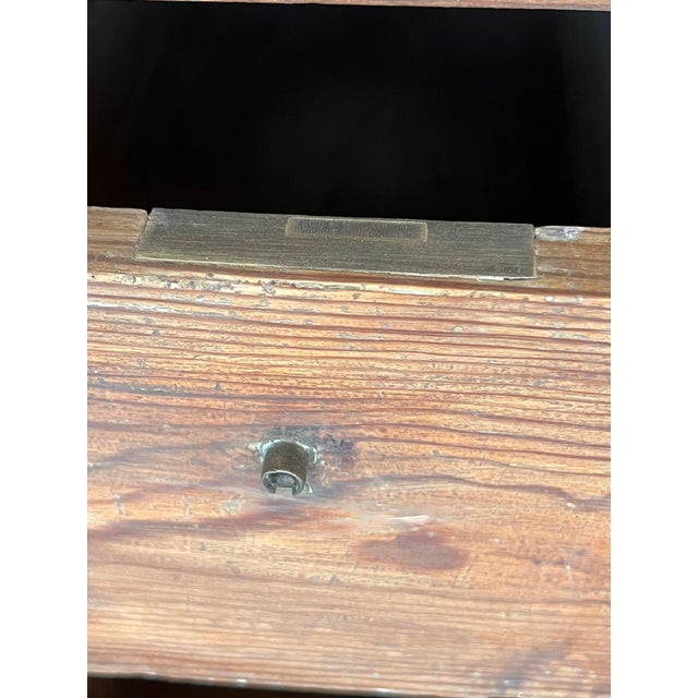 Spanish Pine Campaign Desk Or Console Table circa 1890 For Sale - Image 12 of 18