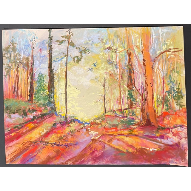 Susan Glendenning Glowing Landscape Pastel For Sale - Image 6 of 6