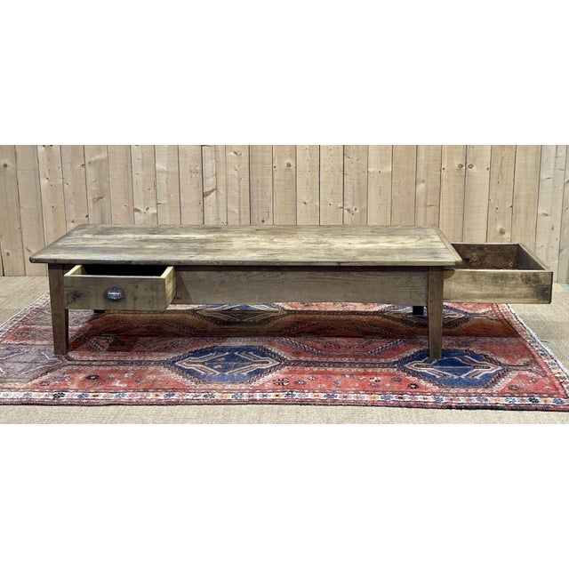 Rustic Antique Coffee Table in Chestnut For Sale - Image 3 of 13