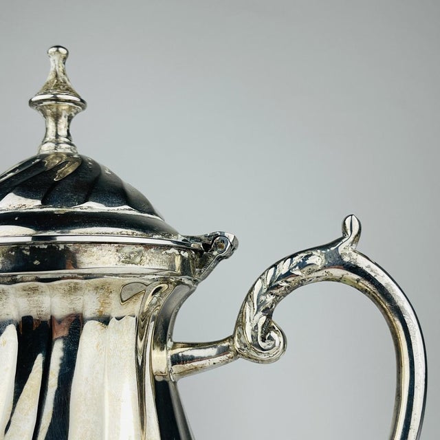 Vintage Silver Plated Coffee Pot by Royal Sheffield, England, 1950s For Sale - Image 10 of 15