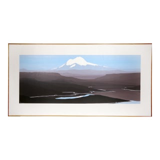 Mt. Baker, 1984 Signed Painting by Jerry Schurr For Sale