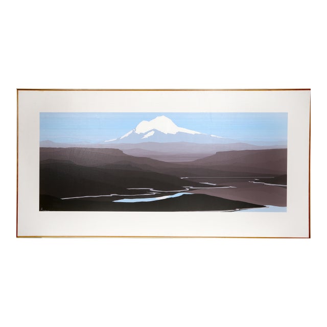 Mt. Baker, 1984 Signed Painting by Jerry Schurr For Sale