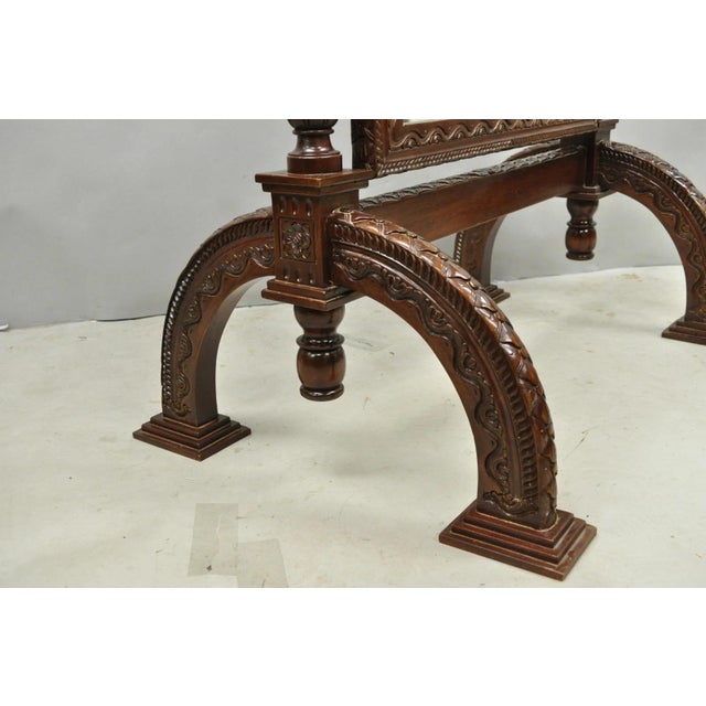 Wellington Carved Mahogany Frame Italian Renaissance Tall Dressing Cheval Mirror For Sale - Image 9 of 14