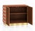 Terracotta Murano Glass 90-Sphere Cabinet with Low Brass Plinth from Justfurnituress SRL For Sale - Image 4 of 9