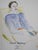 David Hockney (1937) Portrait of a Young Man Original vintage color poster On poster paper, 45 x 64 cm (approx. 18 x 25...