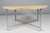 Vintage Dining Room Table in Oak and Steel by Jørgen Høj, 2010s For Sale - Image 6 of 12