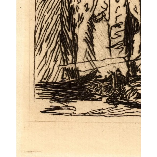 Mid 20th Century "Two Figures" Old Master Print After Rembrandt Mid 20th Century For Sale - Image 5 of 9